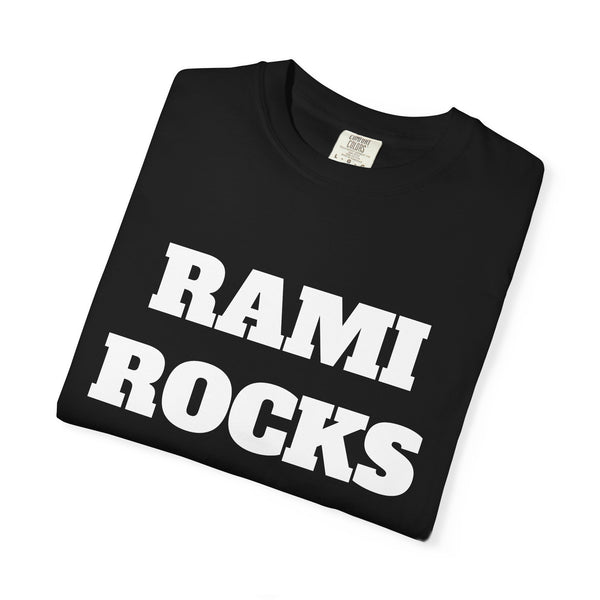 RAMI ROCKS WORKSHOPS T-Shirt — Bold Text Workshop Tee